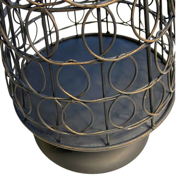 Wine Enthusiast Holiday Nwt Bronze Finished Filigree Cork Catcher